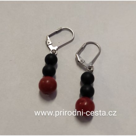 Foto - Náušnice Onyx, Korál