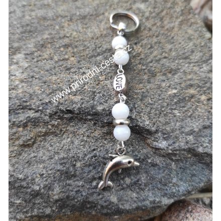 Foto - Klíčenka delfín Jadeit