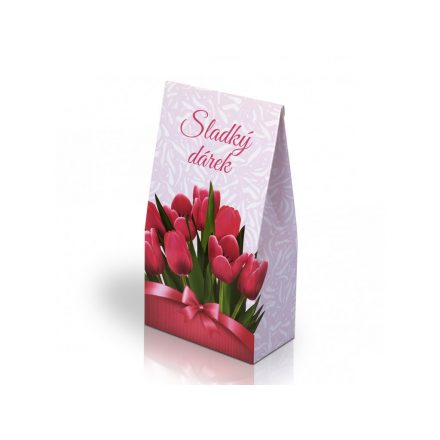 Foto - Italské pralinky - Sladký dárek s tulipány (stříška)