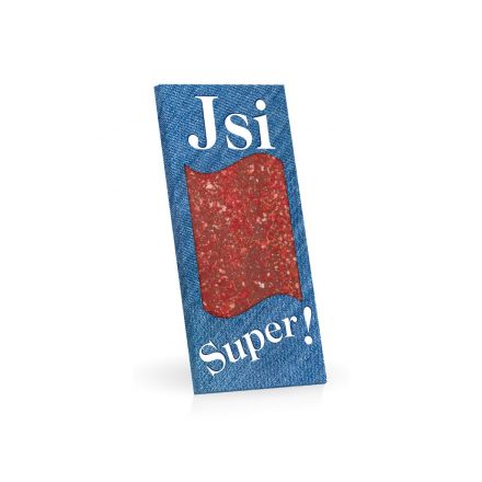 Foto - Jsi super - mléčná čokoláda s jahodovým posypem