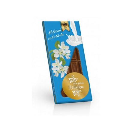 Foto - Pro paní učitelku - Bílé květy - Mléčná čokoláda