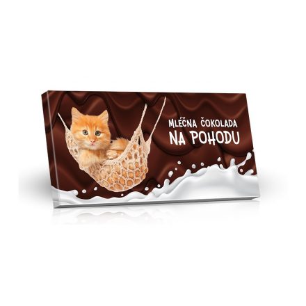 Foto - Na pohodu (kotě v síťce) - Mléčná čokoláda 100g