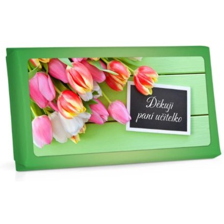 Foto - Děkuji, paní učitelko -Mléčná čokoláda s arašídy 100 g