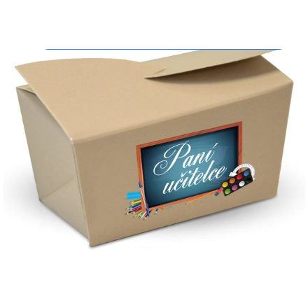 Foto - Paní učitelce -Pralinky z mléčné čokolády s oříškovým krémem 28g (béžová)